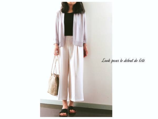 ボタンレスで上品見え！　初夏にマストな無印良品のショートカーディガン