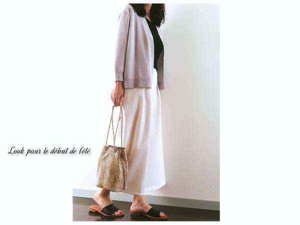 ボタンレスで上品見え！　初夏にマストな無印良品のショートカーディガン