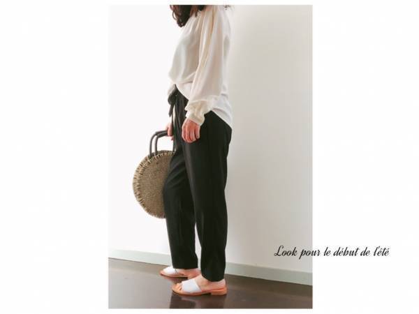 ZARAのフルイドパンツなら、3990円でパリジェンヌ風コーデが完成