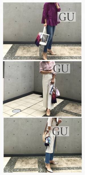 GUトップスも高見え！　着こなしをアップデートするストール使い