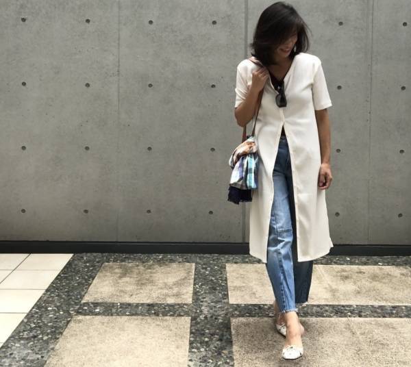 GUトップスも高見え！　着こなしをアップデートするストール使い