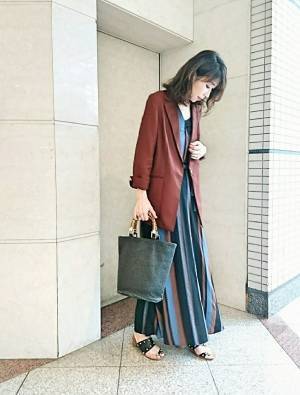 ZARAのセールで発掘！　秋まで着られるマルチストライプワンピース