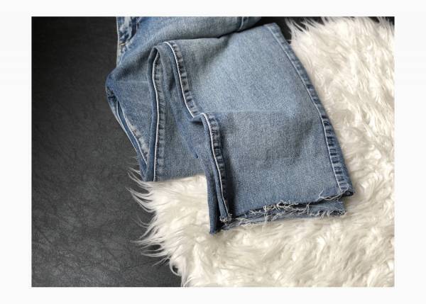 しまむらのセルフカットデニムが買い！　1900円で上品カジュアルコーデ