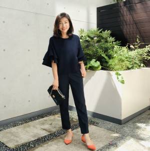 フラットシューズでもスタイルアップ！　黄金バランスの３つのコツ