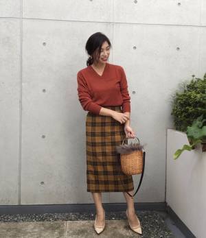 UNIQLO“神ニット”とGUボトムスで旬のグラデコーデ