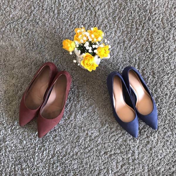 GU＆UNIQLOパンプス活用術。大人コーデにはネイビーとブラウンがあればいい