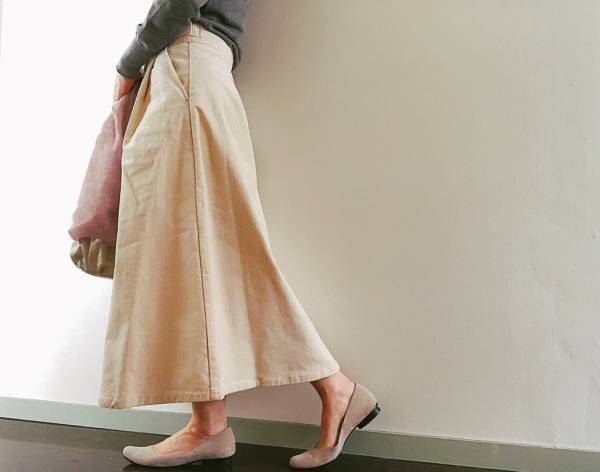 GUコーデュロイスカート1990円が優秀！　季節感も着回し力も◎