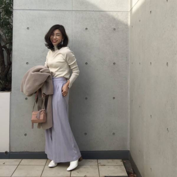 GUブーツでフェミニンorカジュアルな初詣コーデ。暖かさ、安定感もばっちり！