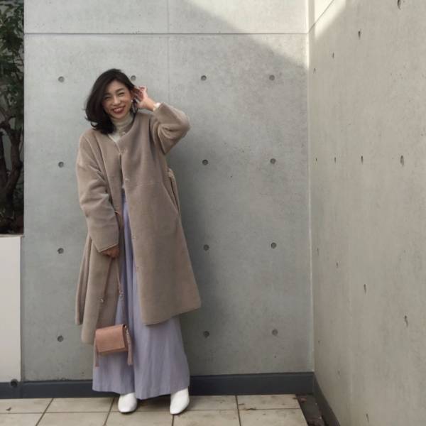 GUブーツでフェミニンorカジュアルな初詣コーデ。暖かさ、安定感もばっちり！