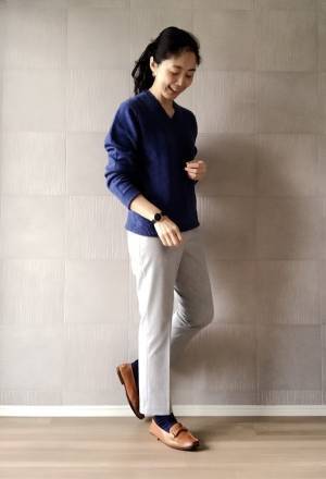 UNIQLOアンクルパンツで、動きやすい＆洗いやすい＆きちんと見えの帰省コーデ