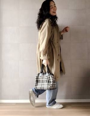 今買って春まで着られる！　UNIQLOモッズコートで大人カジュアルコーデ