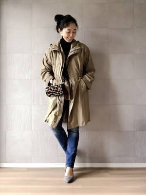 今買って春まで着られる！　UNIQLOモッズコートで大人カジュアルコーデ