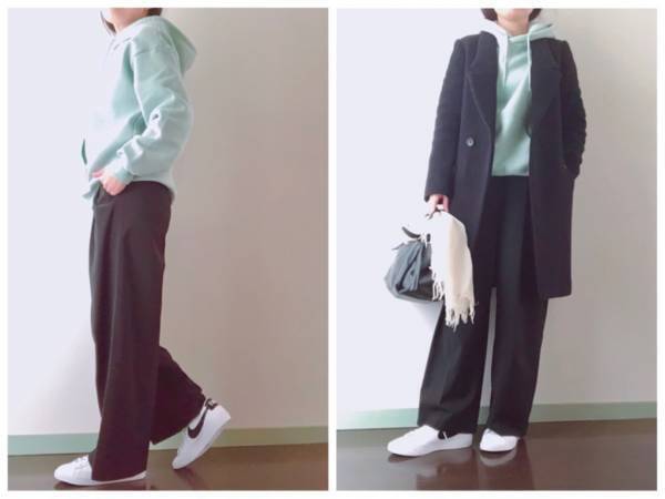 完売必至！　GU「スウェットプルパーカ」1490円で大人カジュアルコーデ