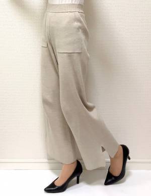 GUニットパンツ1990円が買い！　おしゃれ＆暖かなきれいめコーデ