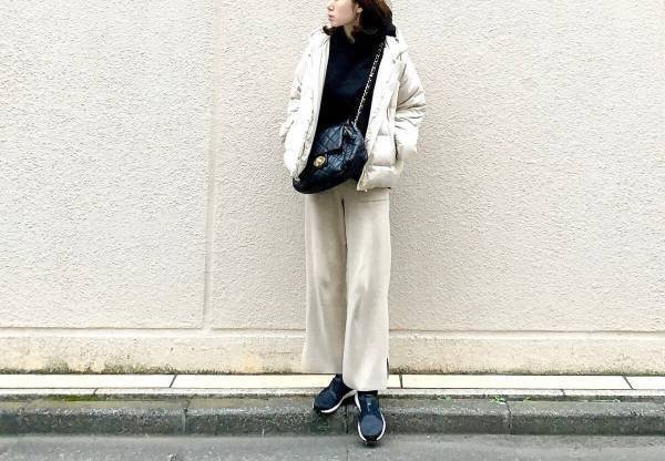 GUニットパンツ1990円が買い！　おしゃれ＆暖かなきれいめコーデ