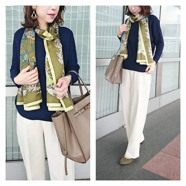 普段の装いをアップデート！　スカーフを使ったコーデ６選