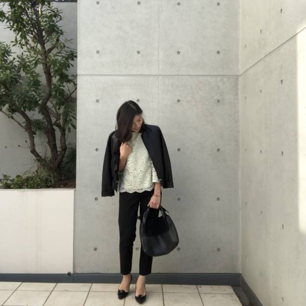 GUレースブラウス1490円が上品！　大人のフェミニンコーデに◎