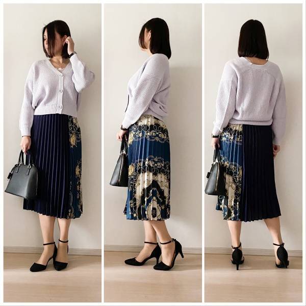 UNIQLOカーディガン1990円が使える！　１枚で春色コーデに