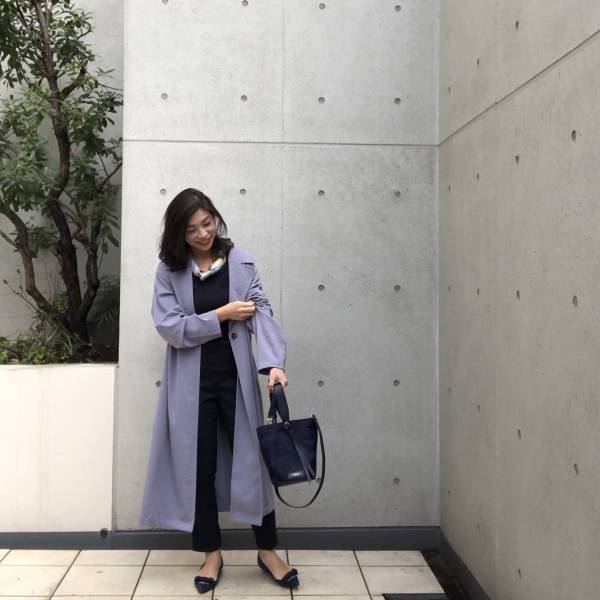 GU「ベルテッドロングコート」。羽織るだけで即華やかになれる春アウターが気分！