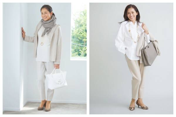 ベージュカラーが旬！　大人の柔らかフェミニンコーデ６選