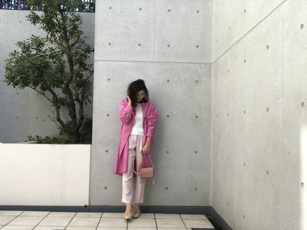 GUのストライプロングシャツが神。華やかさとスタイルアップが同時に叶う！