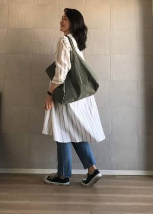 GUの神デニム！「ハイウエストストレートジーンズ」で春のカジュアル着まわしコーデ