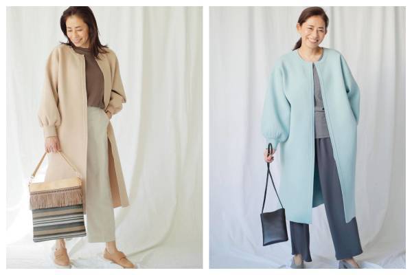 花咲く季節のおすすめ着映えアウター２選。華やかカラーで春気分が急上昇！