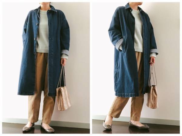 無印良品で見つけた４桁春アウター！ デニムコートで大人の着こなし