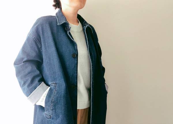 無印良品で見つけた４桁春アウター！ デニムコートで大人の着こなし
