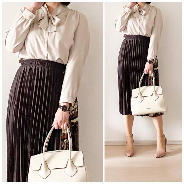 UNIQLO「レーヨンボウタイブラウス」が優秀。“大人可愛い”が簡単に。