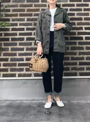 GU“神デニム”×しまむらTシャツの王道コーデをおしゃれに進化！