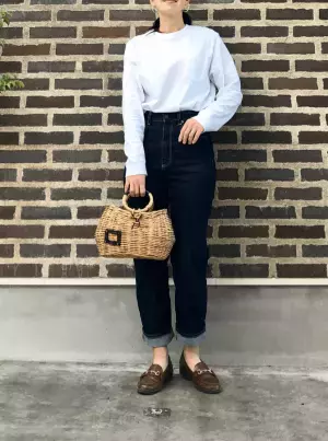 GU“神デニム”×しまむらTシャツの王道コーデをおしゃれに進化！