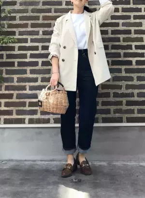 GU“神デニム”×しまむらTシャツの王道コーデをおしゃれに進化！