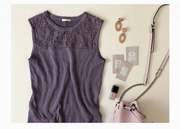 【GU】1490円のレースニットで叶える品良く大人フェミニンコーデ