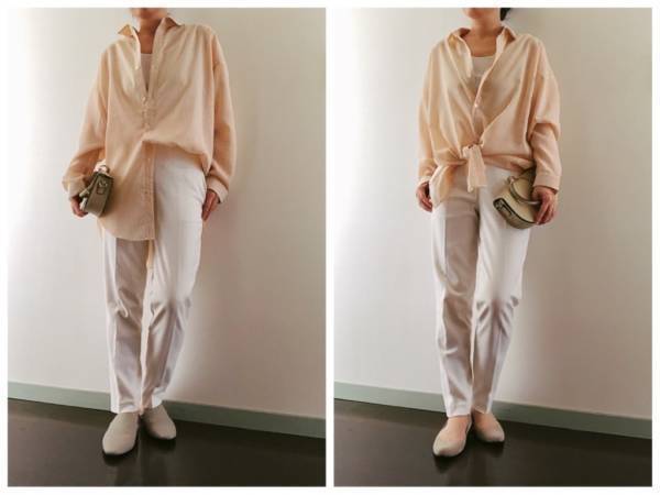 GUシアーストライプシャツ1490円！ 初夏のおしゃれは“透け感”がキモ