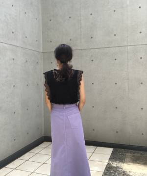 【GU1490円】レースデザインTが最強大人フェミニン！