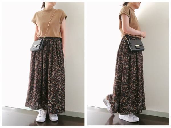 【無印良品】フレンチスリーブTシャツ1490円。優秀すぎてリピ確定！