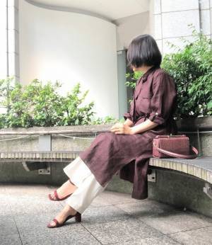 夏はシャツワンピースとマキシ丈ワンピースが気分