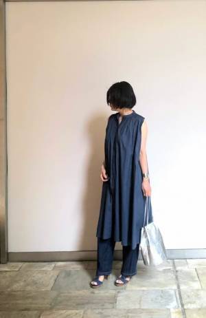 夏はシャツワンピースとマキシ丈ワンピースが気分