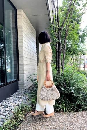 夏はシャツワンピースとマキシ丈ワンピースが気分