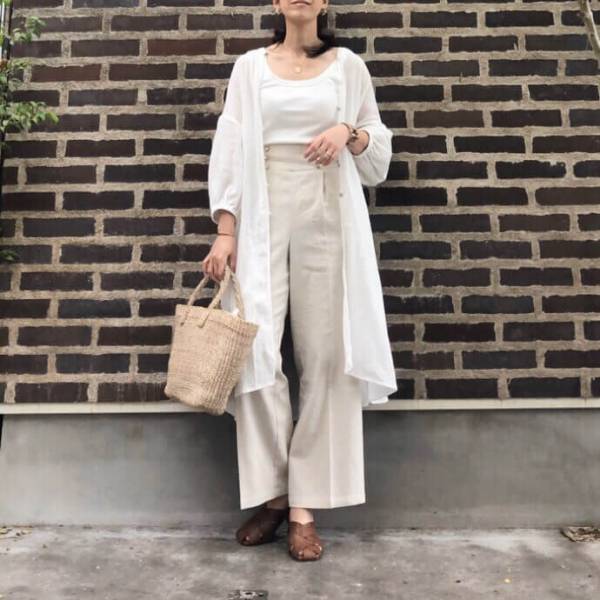 しまむらコットンワンピースが高見え！ 簡単着回しコーデ術