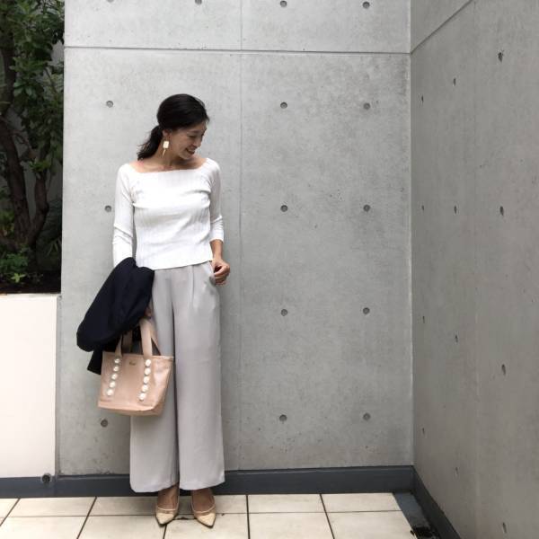 【GU】新作！ ボタンワイドアンクルパンツで上品コーデをアップデート