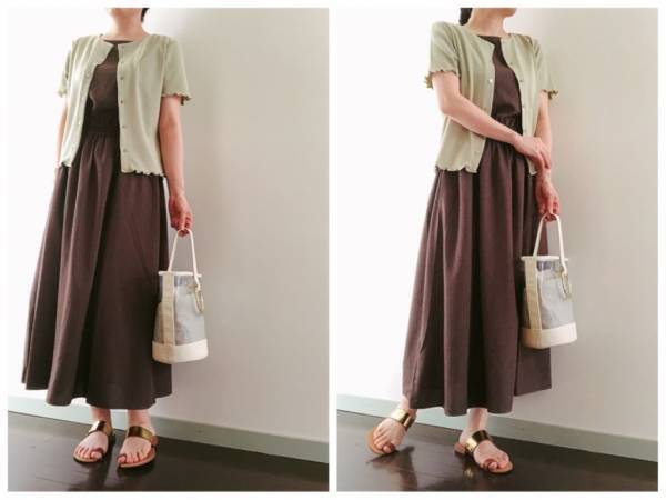 【GU】夏カーディガン1490円が大人気！ くすみグリーン×フリル使いがツボ！