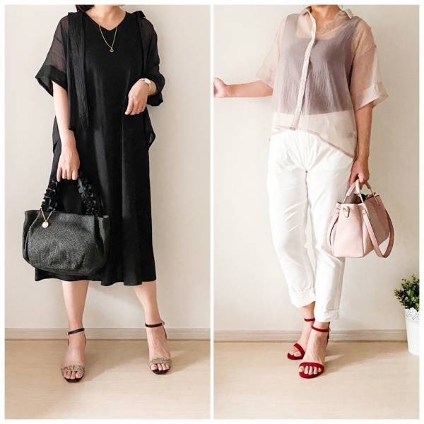 【GU】シアーオーバーサイズシャツを大人女性がおしゃれに着こなすコツは？