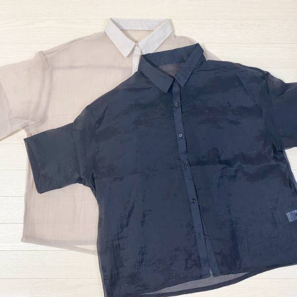 【GU】シアーオーバーサイズシャツを大人女性がおしゃれに着こなすコツは？