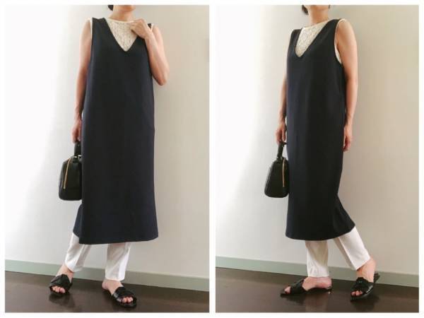 【GU】アラフォーだってジャンパードレスが着たい！ オールシーズン着回せて優秀!!