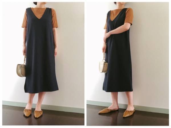 【GU】アラフォーだってジャンパードレスが着たい！ オールシーズン着回せて優秀!!
