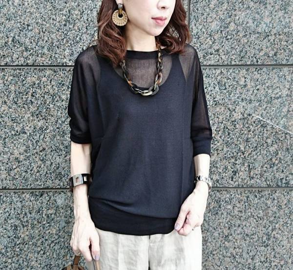 【UNIQLO】U2000でトレンドが楽しめる！ ライトシアーボートネックセーター