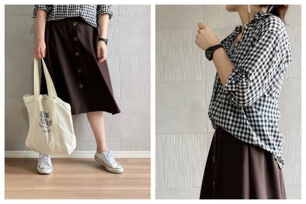 マックハウスに大人デビュー！ ひざ下丈フレアスカートをプチプラで攻略