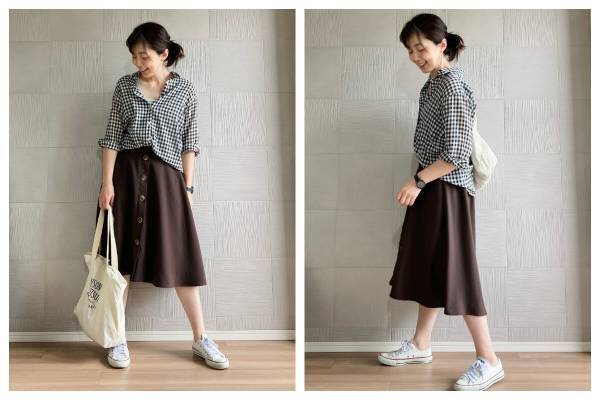 マックハウスに大人デビュー！ ひざ下丈フレアスカートをプチプラで攻略